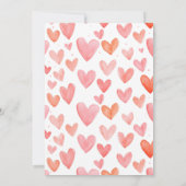 バレンタインデー ベビーシャワー 招待状 (裏面)