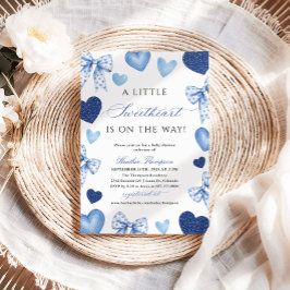バレンタインデー・ベビーシャワー Little Sweetheart 招待状
