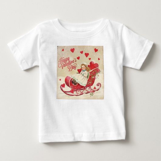 バレンタインデー ベビーTシャツ (正面)