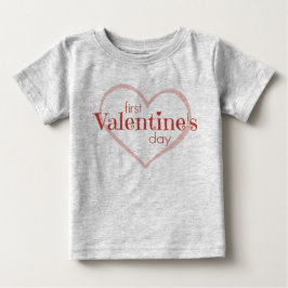 バレンタインデー ベビーTシャツ
