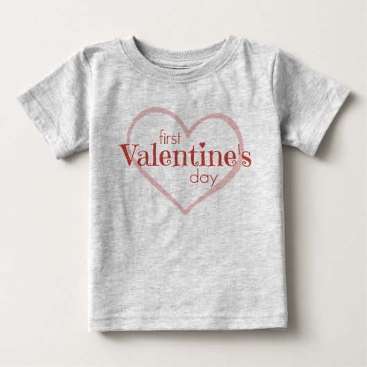 バレンタインデー ベビーTシャツ (正面)