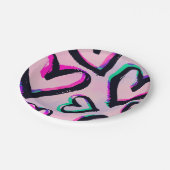 バレンタインデー ペーパープレート (アングル)