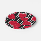 バレンタインデー ペーパープレート (アングル)