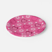 バレンタインデー ペーパープレート (アングル)