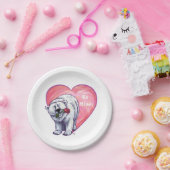 バレンタインデー ペーパープレート (パーティー)