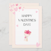 バレンタインデー，ホリデーカード シーズンカード (正面/裏面)