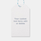 バレンタインデー&ホワイトラブハートカスタムギフトラベル ギフトタグ (裏面)