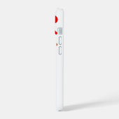バレンタインデー ホワイト iPhone 15ケース (左側面)