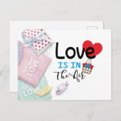 バレンタインデー ポストカード (正面/裏面)