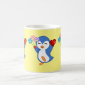 バレンタインデー マグカップ ペンギンハート (中央)