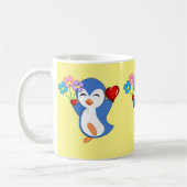 バレンタインデー マグカップ ペンギンハート (左)