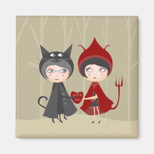 バレンタインデー マグネット (正面)