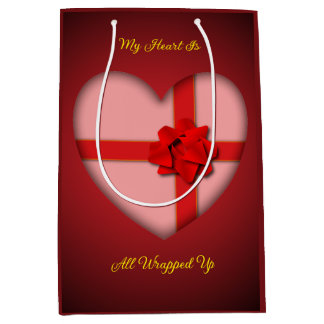 バレンタインデー ミディアムペーパーバッグ