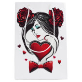 バレンタインデー ミディアムペーパーバッグ (正面)