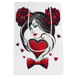 バレンタインデー ミディアムペーパーバッグ