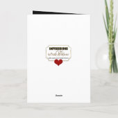 バレンタインデー，メッセージとハートの多く シーズンカード (裏面)