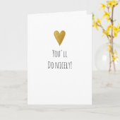 バレンタインデー ユーモア満載 あなたならきっと大丈夫 カード (黄色い花)
