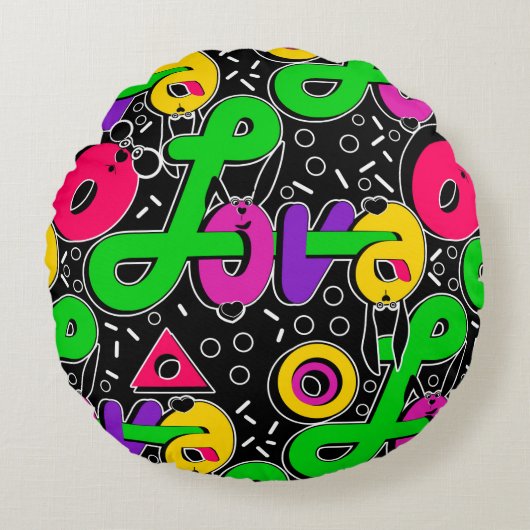 バレンタインデー ラウンドクッション (正面)