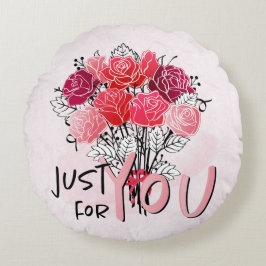バレンタインデー ラウンドクッション