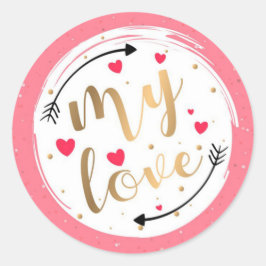 バレンタインデー ラウンドシール