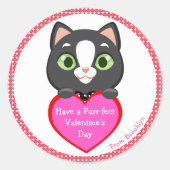 バレンタインデー ラウンドシール (正面)