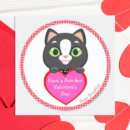 バレンタインデー ラウンドシール