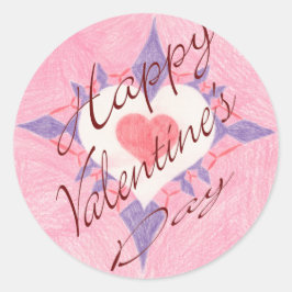 バレンタインデー ラウンドシール