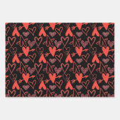 バレンタインデー ラッピングペーパーシート (正面2)