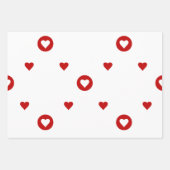 バレンタインデー ラッピングペーパーシート (正面3)