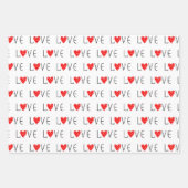 バレンタインデー ラッピングペーパーシート (正面3)