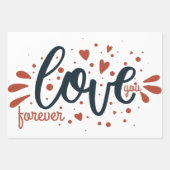 バレンタインデー ラッピングペーパーシート (正面3)