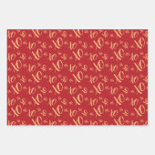 バレンタインデー ラッピングペーパーシート (正面)
