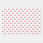 バレンタインデー ラッピングペーパーシート (正面3)