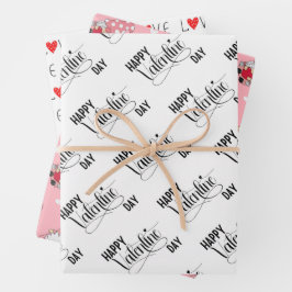 バレンタインデー ラッピングペーパーシート