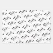 バレンタインデー ラッピングペーパーシート (正面)