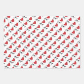 バレンタインデー ラッピングペーパーシート (正面)