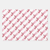 バレンタインデー ラッピングペーパーシート (正面2)