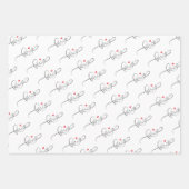 バレンタインデー ラッピングペーパーシート (正面3)