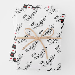 バレンタインデー ラッピングペーパーシート