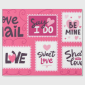 バレンタインデー ラッピングペーパー (フラット)