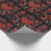 バレンタインデー ラッピングペーパー (角)