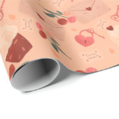 バレンタインデー ラッピングペーパー (ロールコーナー)