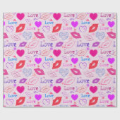 バレンタインデー ラッピングペーパー (フラット)