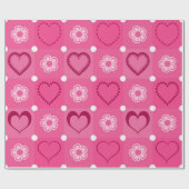 バレンタインデー ラッピングペーパー (フラット)