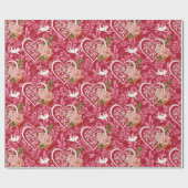 バレンタインデー ラッピングペーパー (フラット)