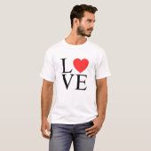 バレンタインデー ラブハートグラフィック Tシャツ (正面フル)