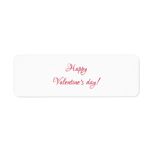 バレンタインデー ラベル (正面)