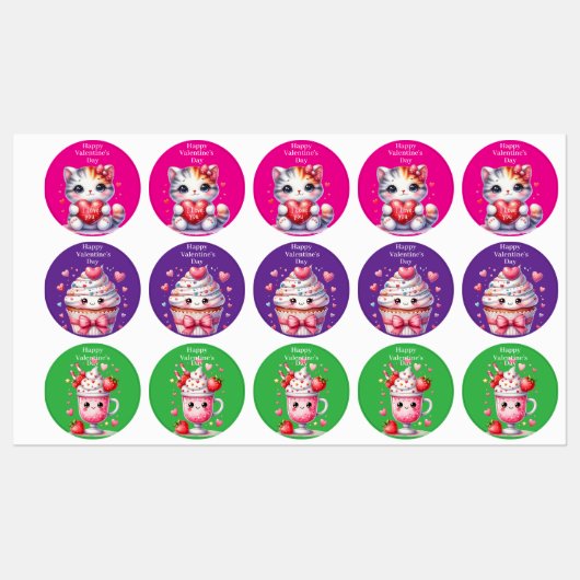 バレンタインデー ラベル (シート)