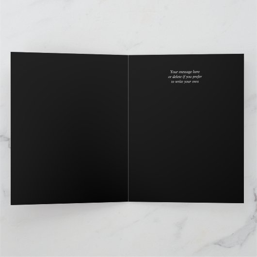 バレンタインデー レトロ 1950年代の男性 編集可能な折りカード カード (内部)