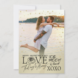 バレンタインデー ロマンチック ゴールデン シーズンカード